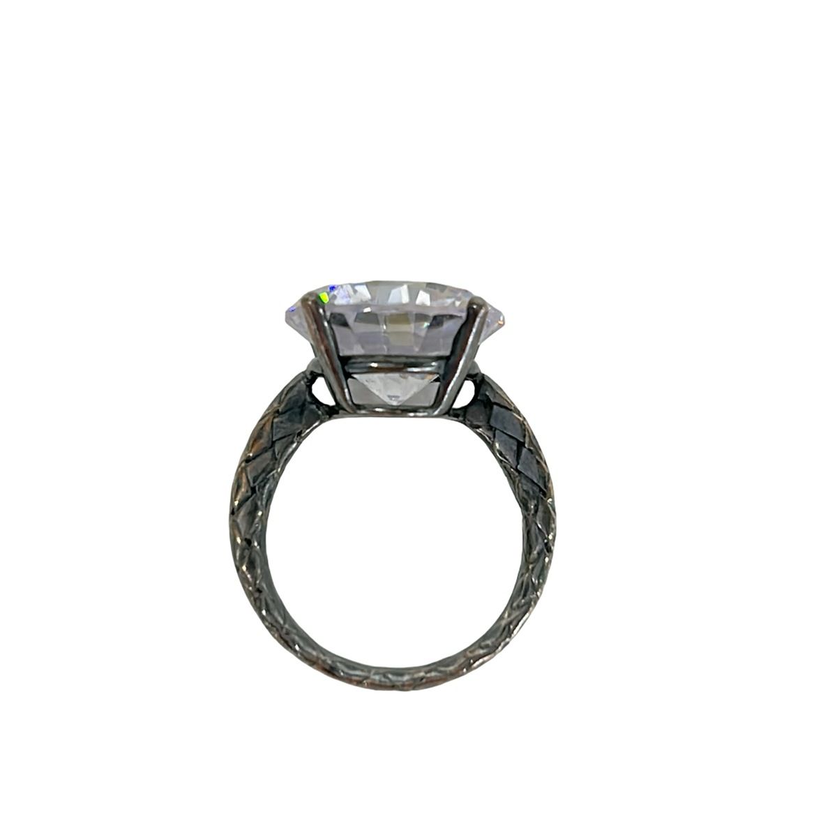 Bottega Veneta Ring Silver Clear — view 4