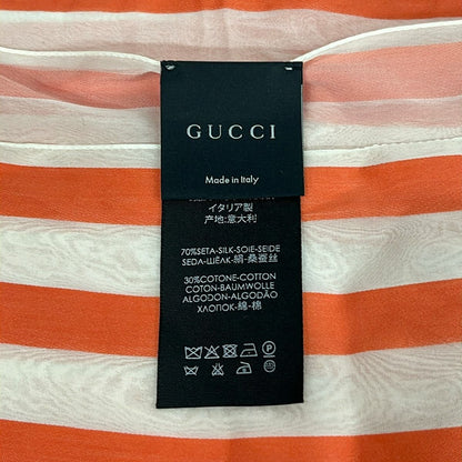Gucci Short Sleeve Top White Orange Border — view 3