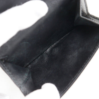 Balenciaga Cash Mini Leather Black Trifold Wallet — view 7