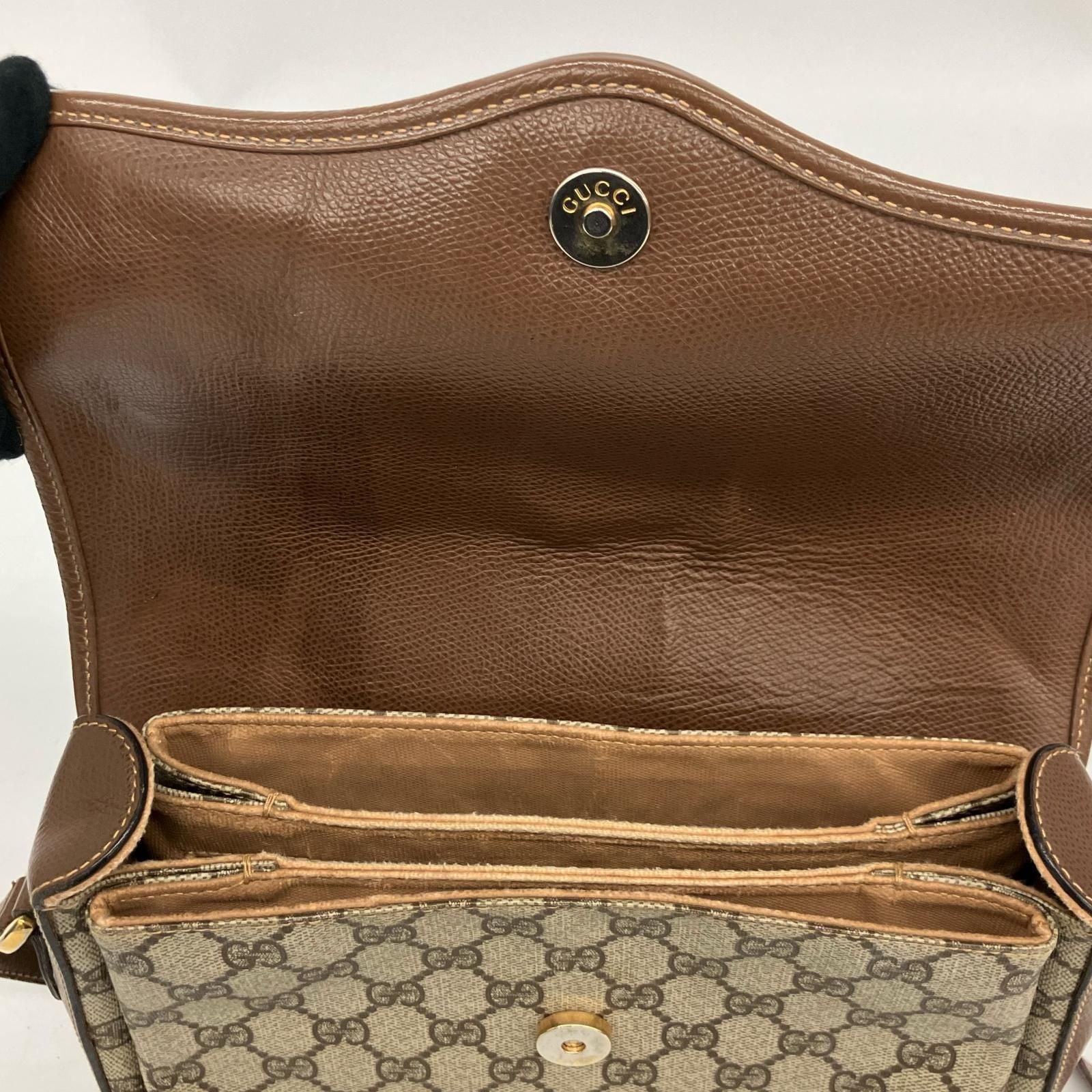 Gucci Shoulder Bag Vintage GG Supreme Beige — view 7