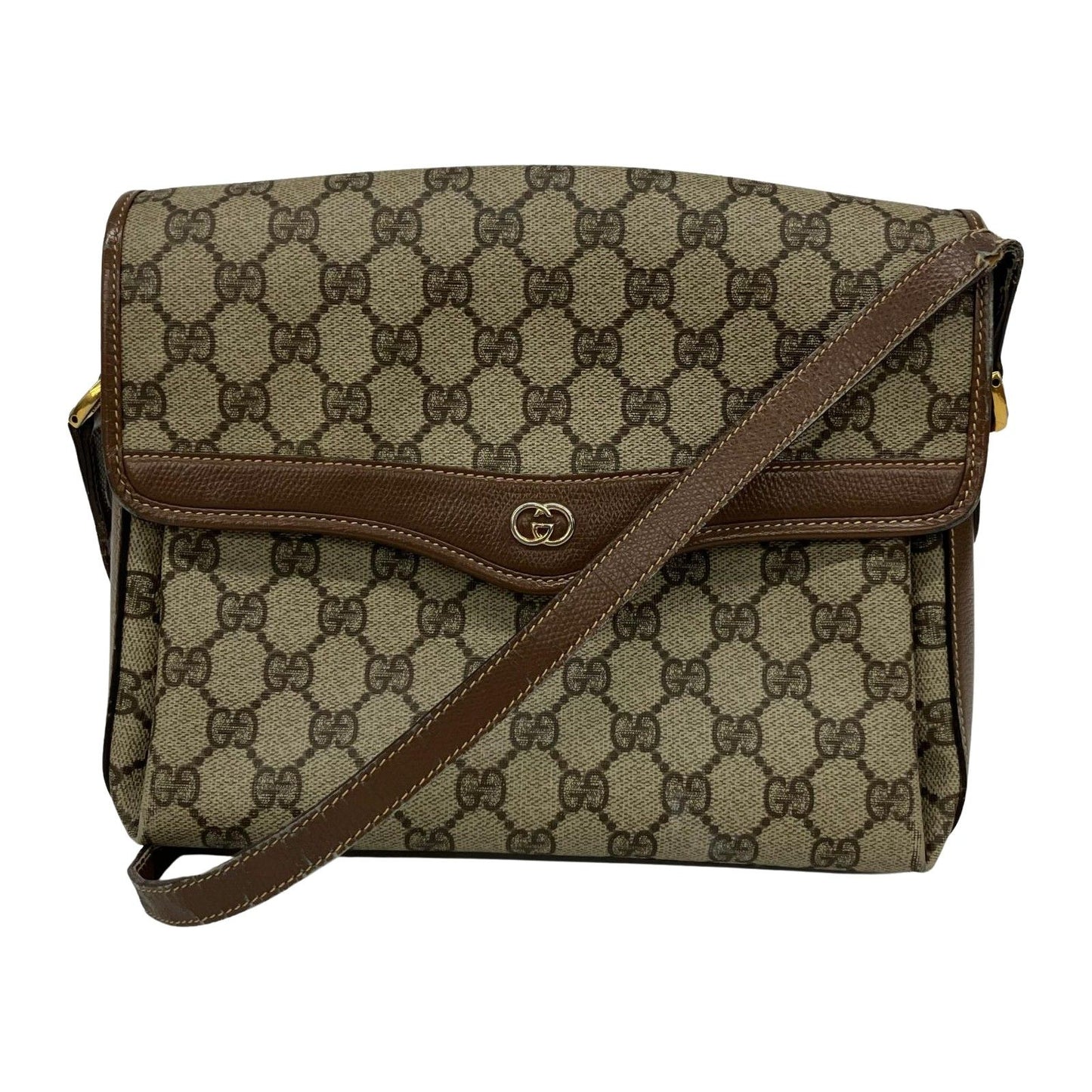 Gucci Shoulder Bag Vintage GG Supreme Beige