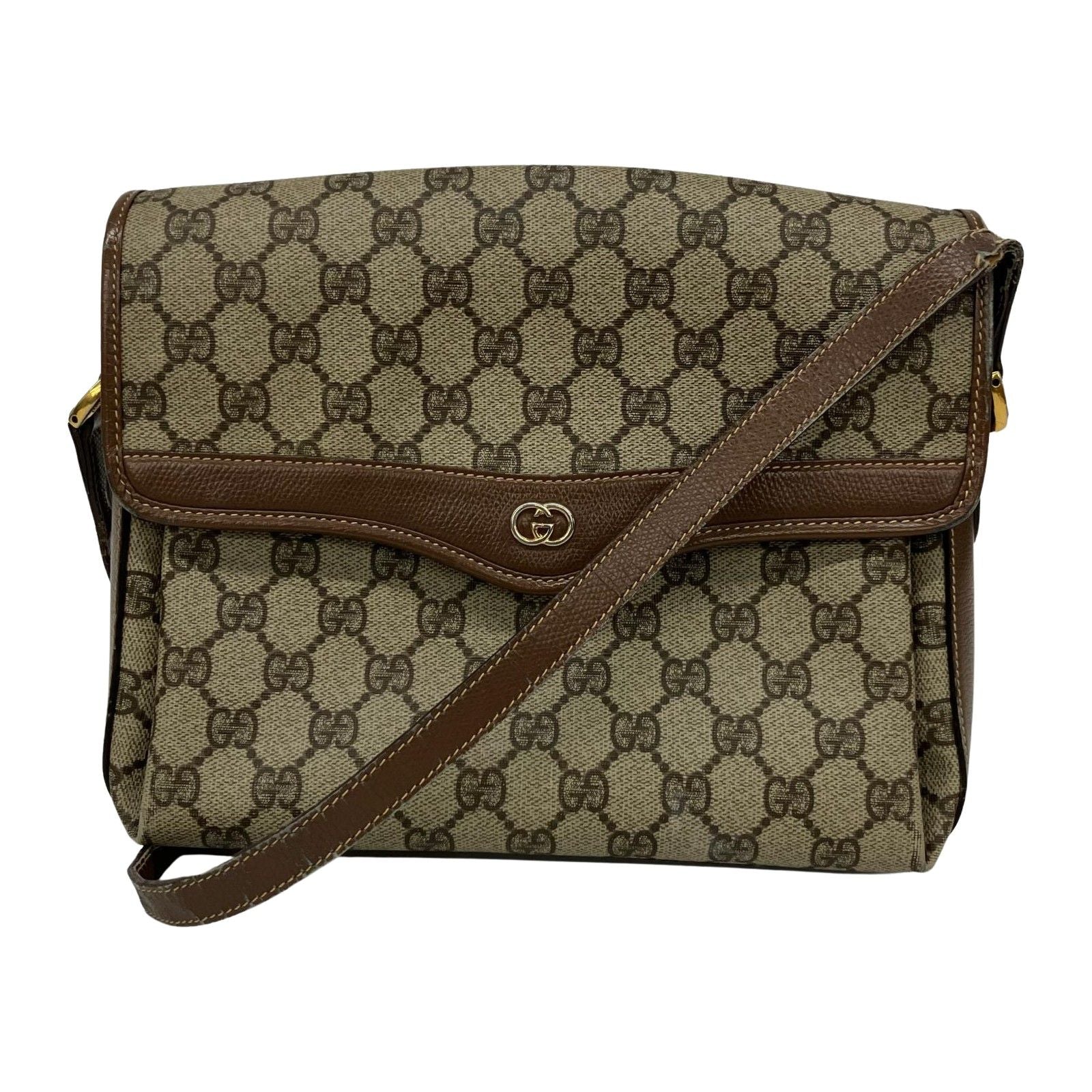 Gucci Shoulder Bag Vintage GG Supreme Beige