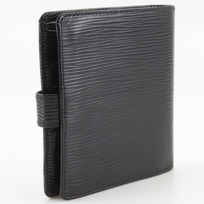 Louis Vuitton Porte Viet Compact Epi Leather Noir Black Bifold Wallet — view 3