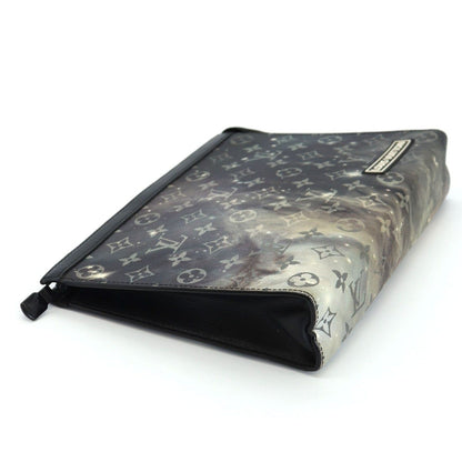 Louis Vuitton Pochette Voyage MM Clutch Monogram Galaxy Black — view 4