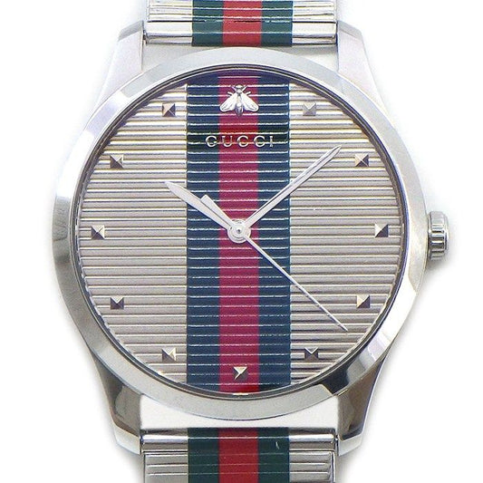 Gucci Watch Timeless 126.2 Sherry Line Silver Dial SS Quartz Analog