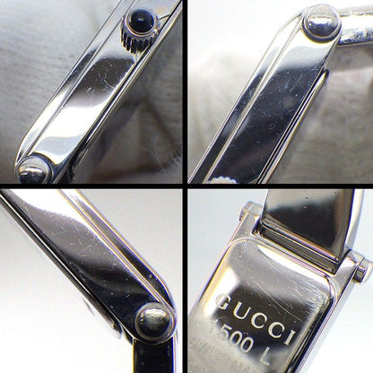 Gucci Watch Bangle Flower Leaf Rectangular Black Dial Roman Index SS Quartz — view 6