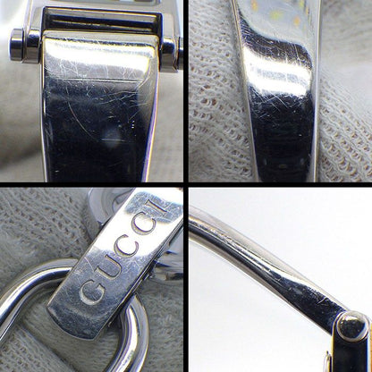 Gucci Watch Bangle Flower Leaf Rectangular Black Dial Roman Index SS Quartz — view 8