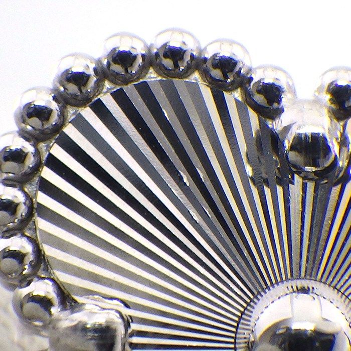 Van Cleef & Arpels Necklace Vintage Alhambra Guilloche October 18k White Gold — view 7
