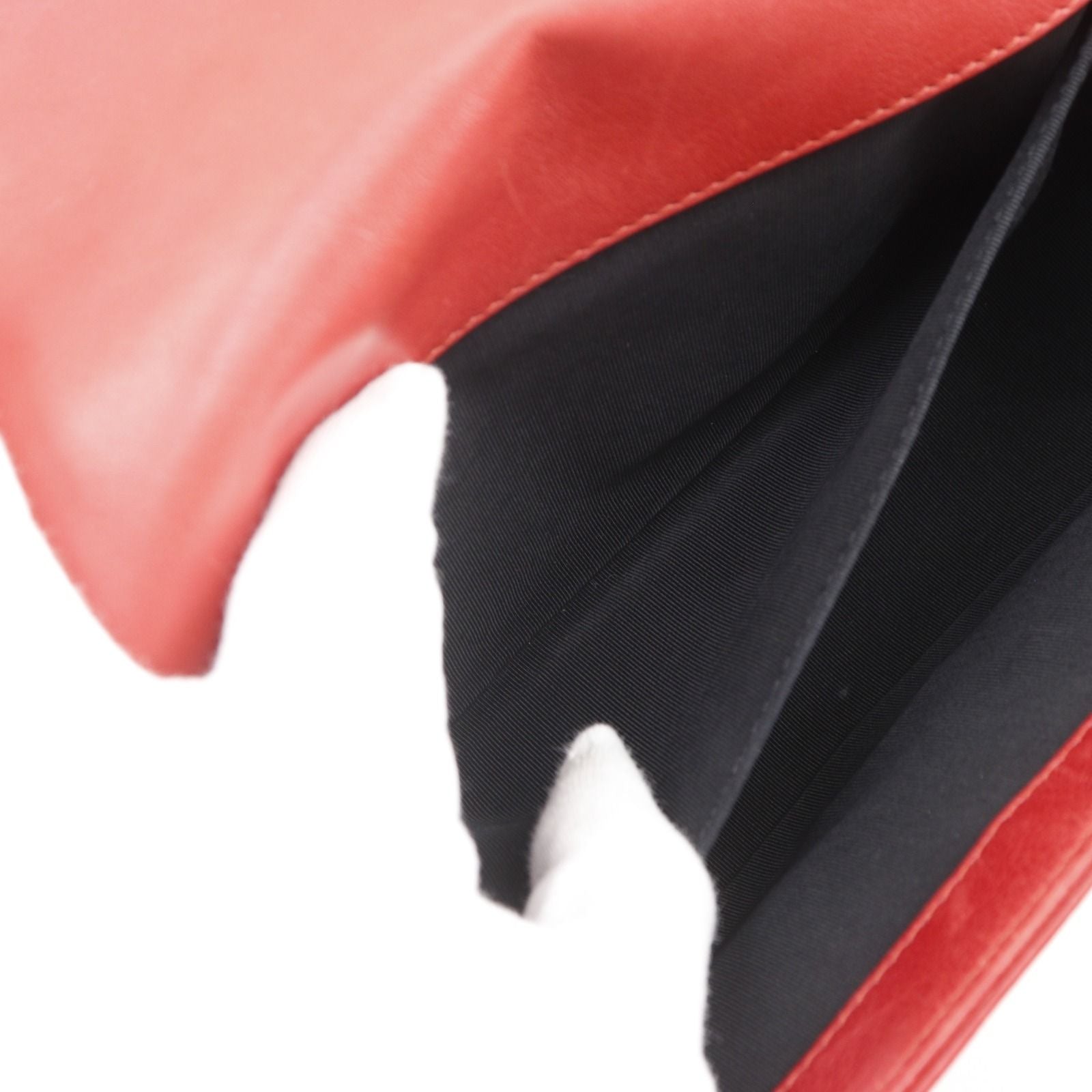 Chanel Quilted Leather Red Shoulder Bag — view 6