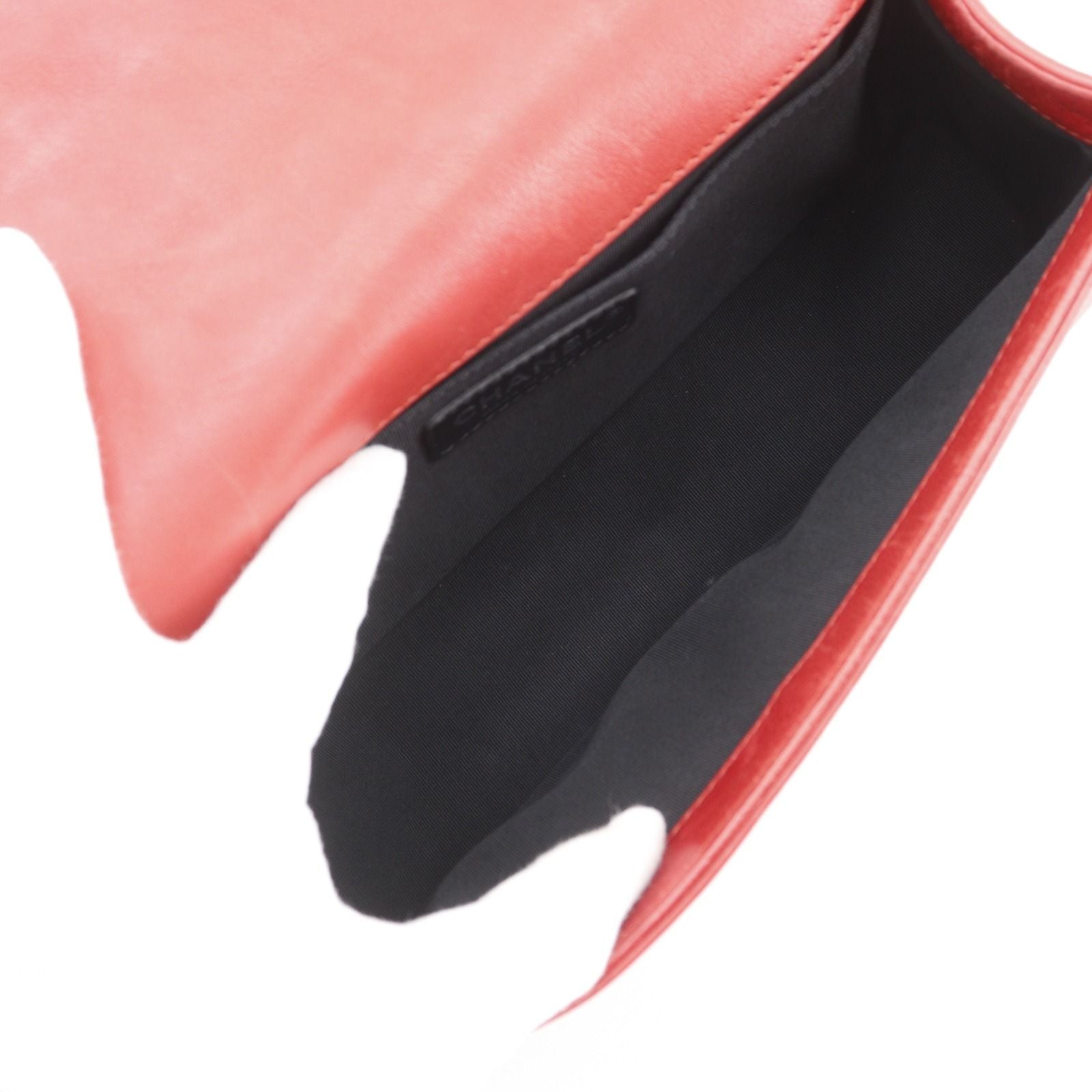Chanel Quilted Leather Red Shoulder Bag — view 5