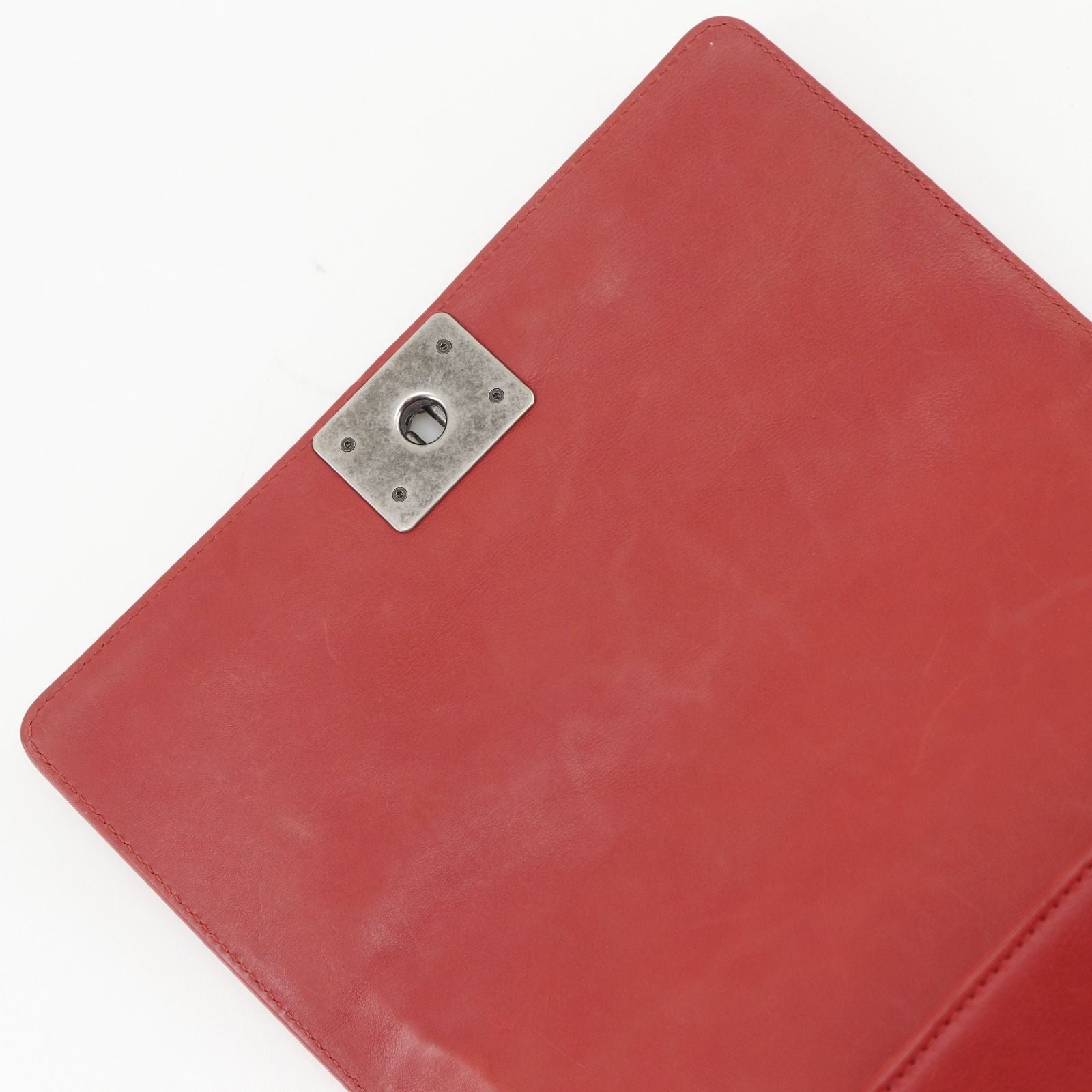 Chanel Quilted Leather Red Shoulder Bag — view 7