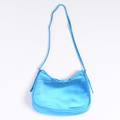 Balenciaga Leopolda Small Hobo Distressed Satin Lambskin Embossed Logo Light