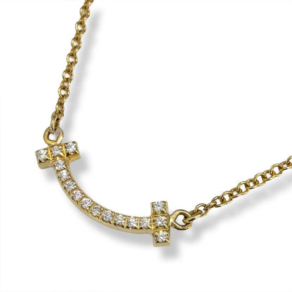 Tiffany & Co T Smile Mini Necklace
