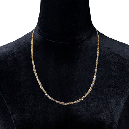 Cartier Forsa Three Color Triple Chain Necklace — view 5