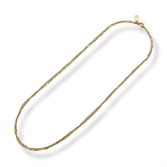 Cartier Forsa Three Color Triple Chain Necklace