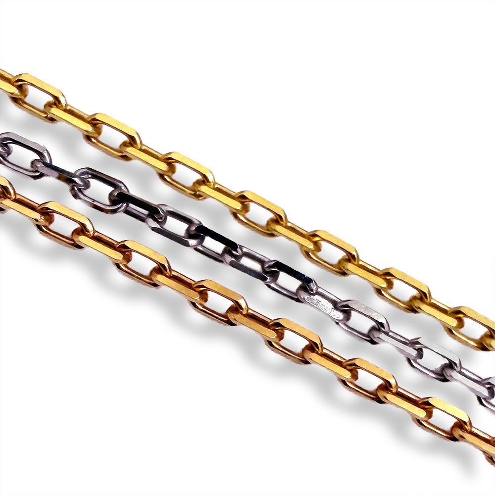 Cartier Forsa Three Color Triple Chain Necklace — view 2