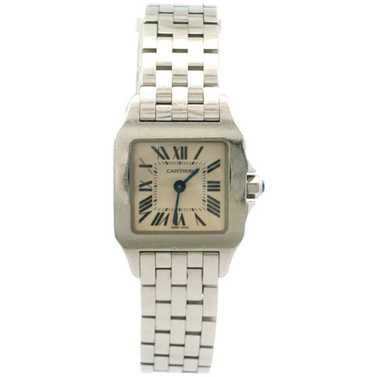 Cartier Santos Demoiselle SM Quartz Watch SS Stainless Silver