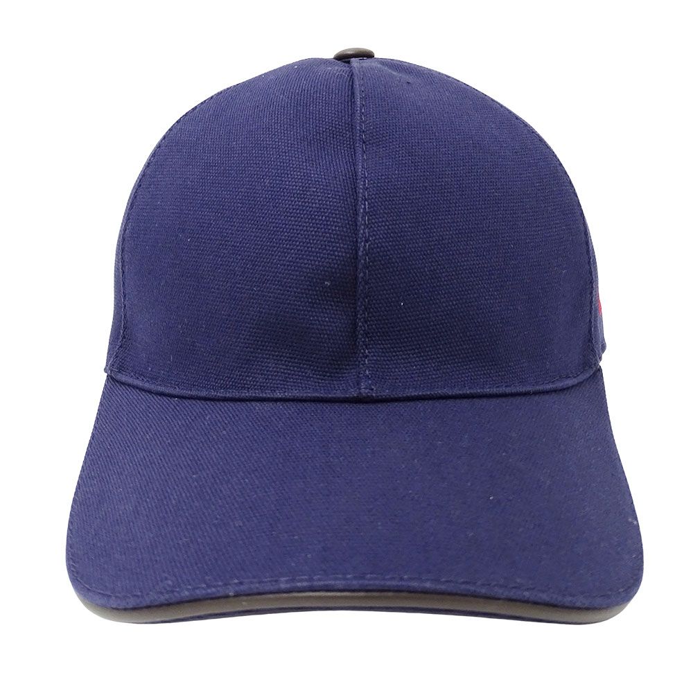 Gucci Cap Interlocking Cotton Navy 57 cm Baseball Cap Simple Logo Hat — view 3