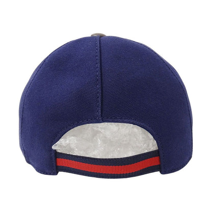 Gucci Cap Interlocking Cotton Navy 57 cm Baseball Cap Simple Logo Hat — view 4