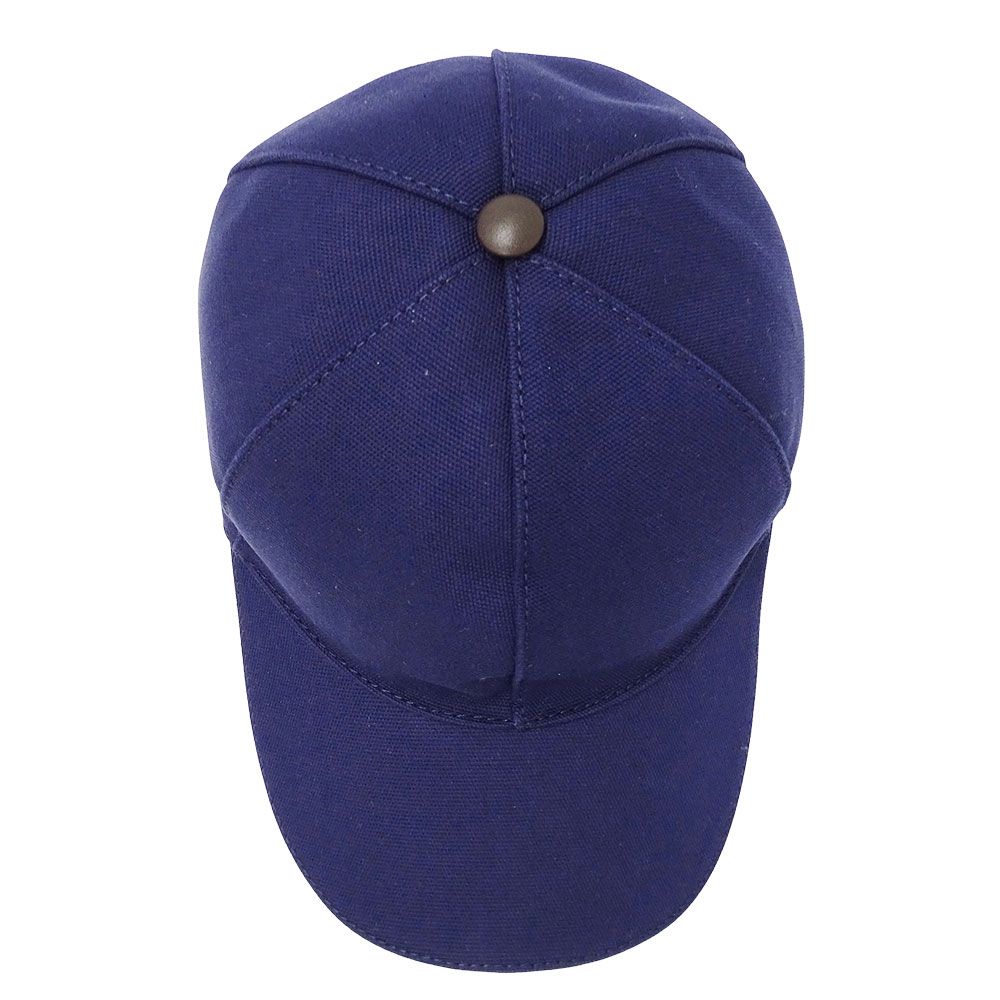 Gucci Cap Interlocking Cotton Navy 57 cm Baseball Cap Simple Logo Hat — view 5