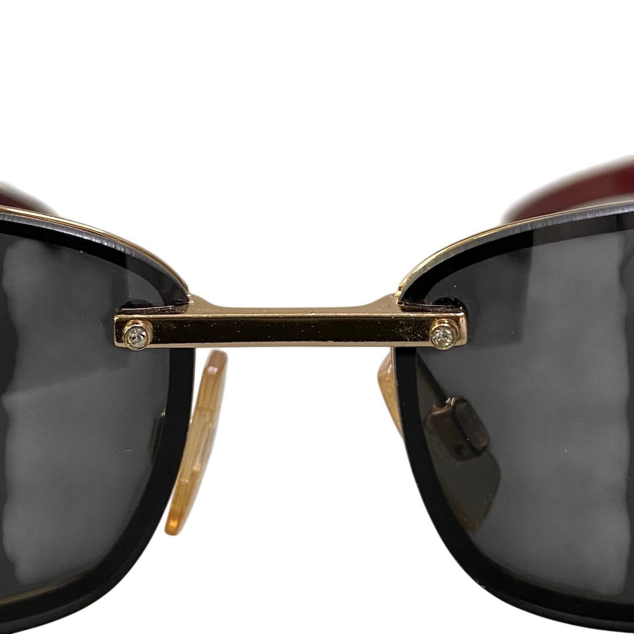 Dolce & Gabbana DG Rimless Sunglasses Black Bordeaux Eyewear D&G — view 7