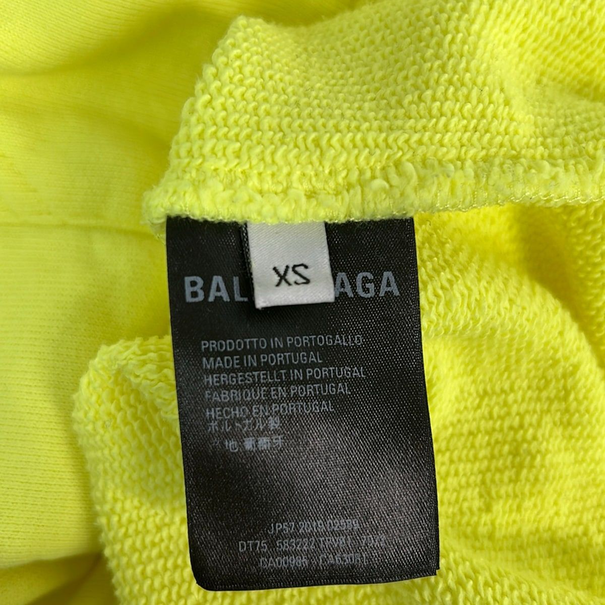 Balenciaga Hoodie XS Yellow Long Sleeve — view 4