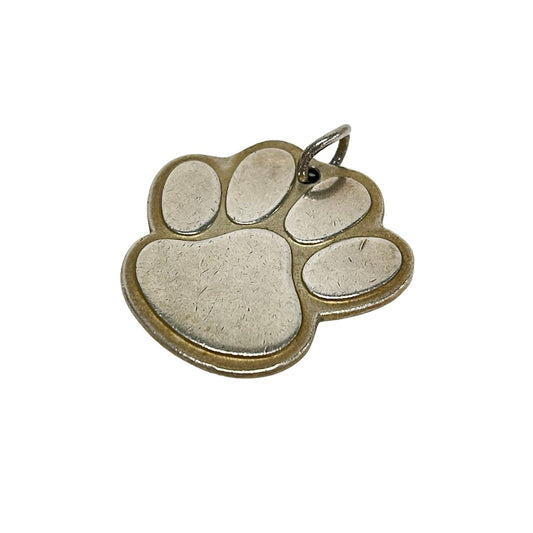 Tiffany & Co Pendant Top Silver Dog Footprint Motif