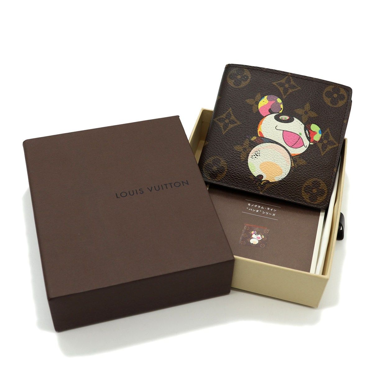 Louis Vuitton Portefeuille Marco Bifold Wallet Petite Panda Takashi Murakami