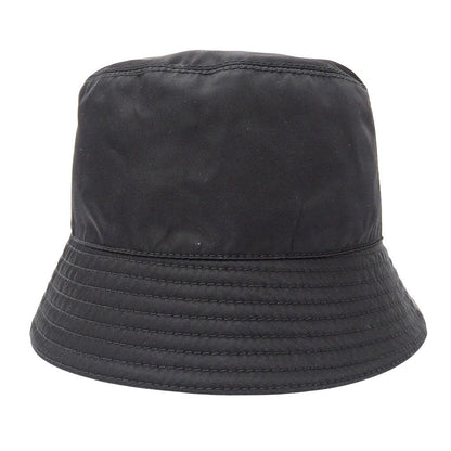 Prada Hat Nylon Re-Nylon Bucket Hat Black Hat Logo Simple — view 4