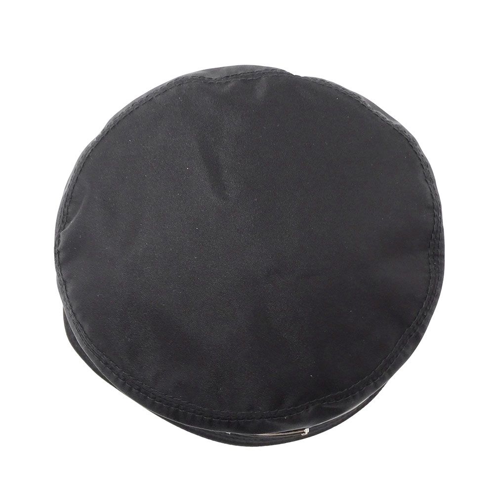 Prada Hat Nylon Re-Nylon Bucket Hat Black Hat Logo Simple — view 5