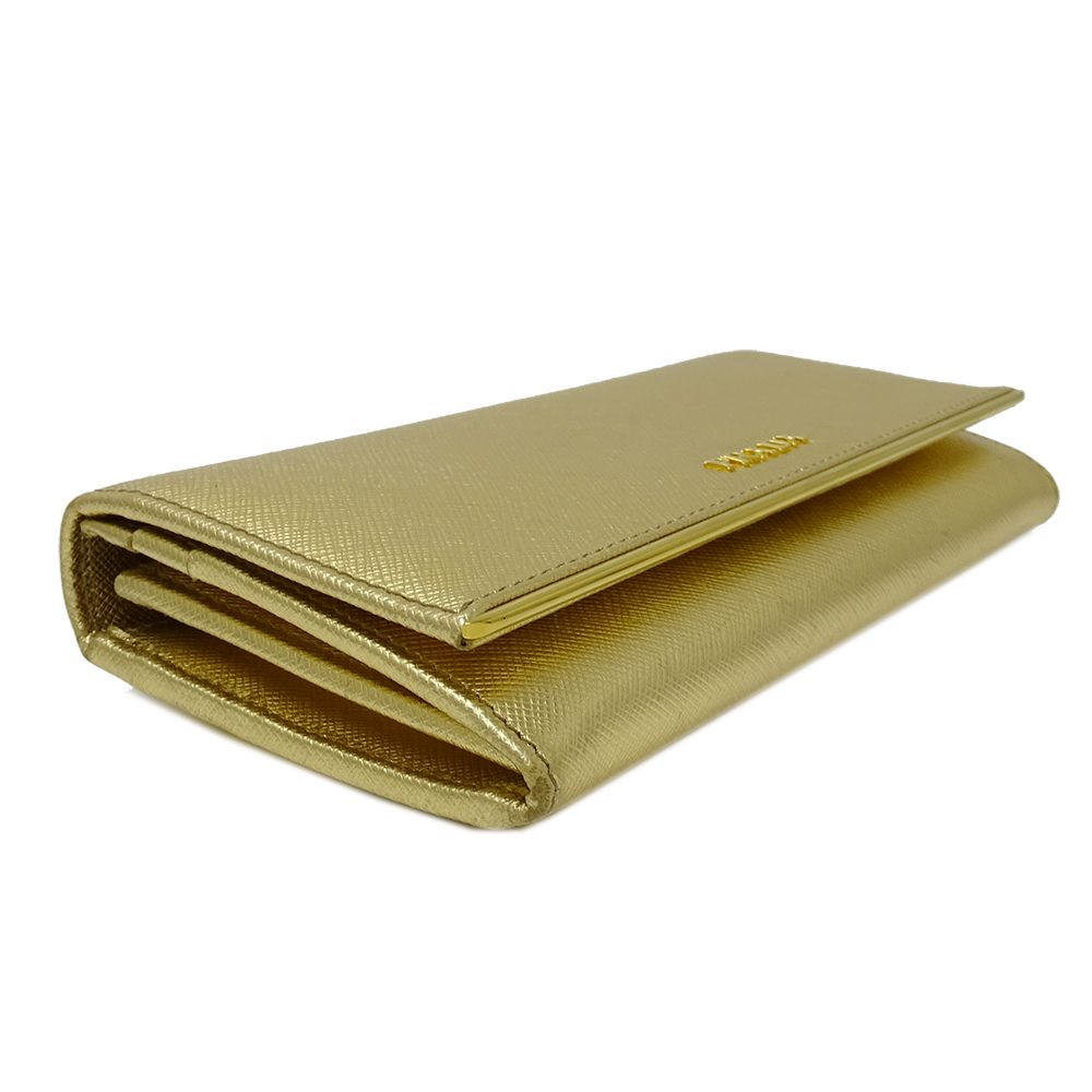Prada Wallet Saffiano Metal Gold Adult — view 4