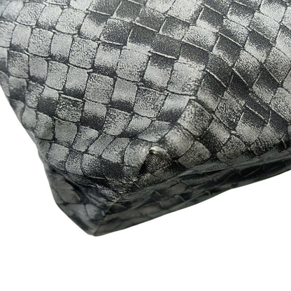 Bottega Veneta Tote Intreccio Illusion Dark Gray Black Leather — view 6