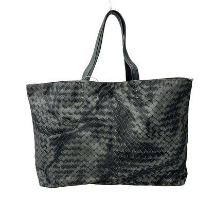 Bottega Veneta Tote Intreccio Illusion Dark Gray Black Leather — view 3