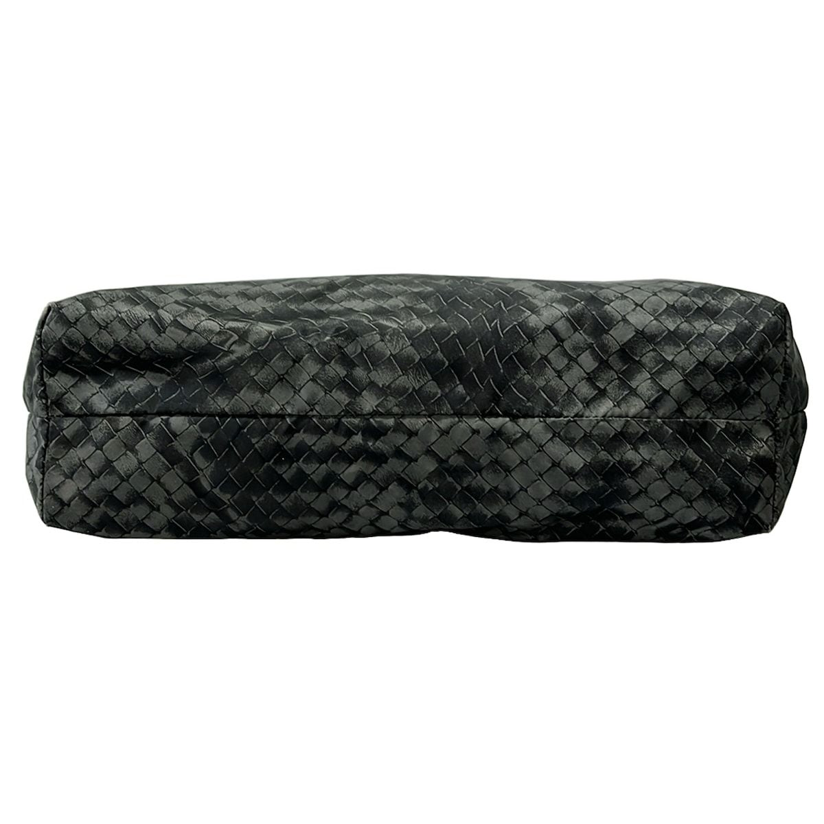 Bottega Veneta Tote Intreccio Illusion Dark Gray Black Leather — view 5