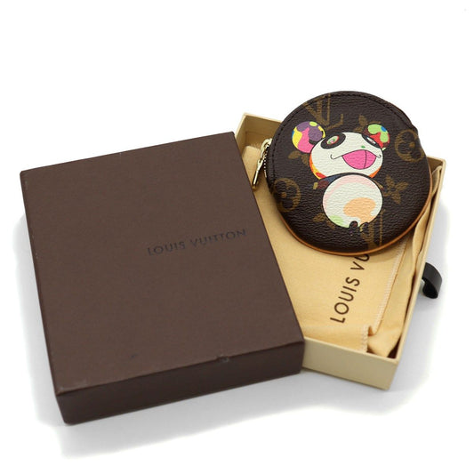 Louis Vuitton Porte-Monnaie Ron Coin Case Petit Panda Takashi Murakami Super