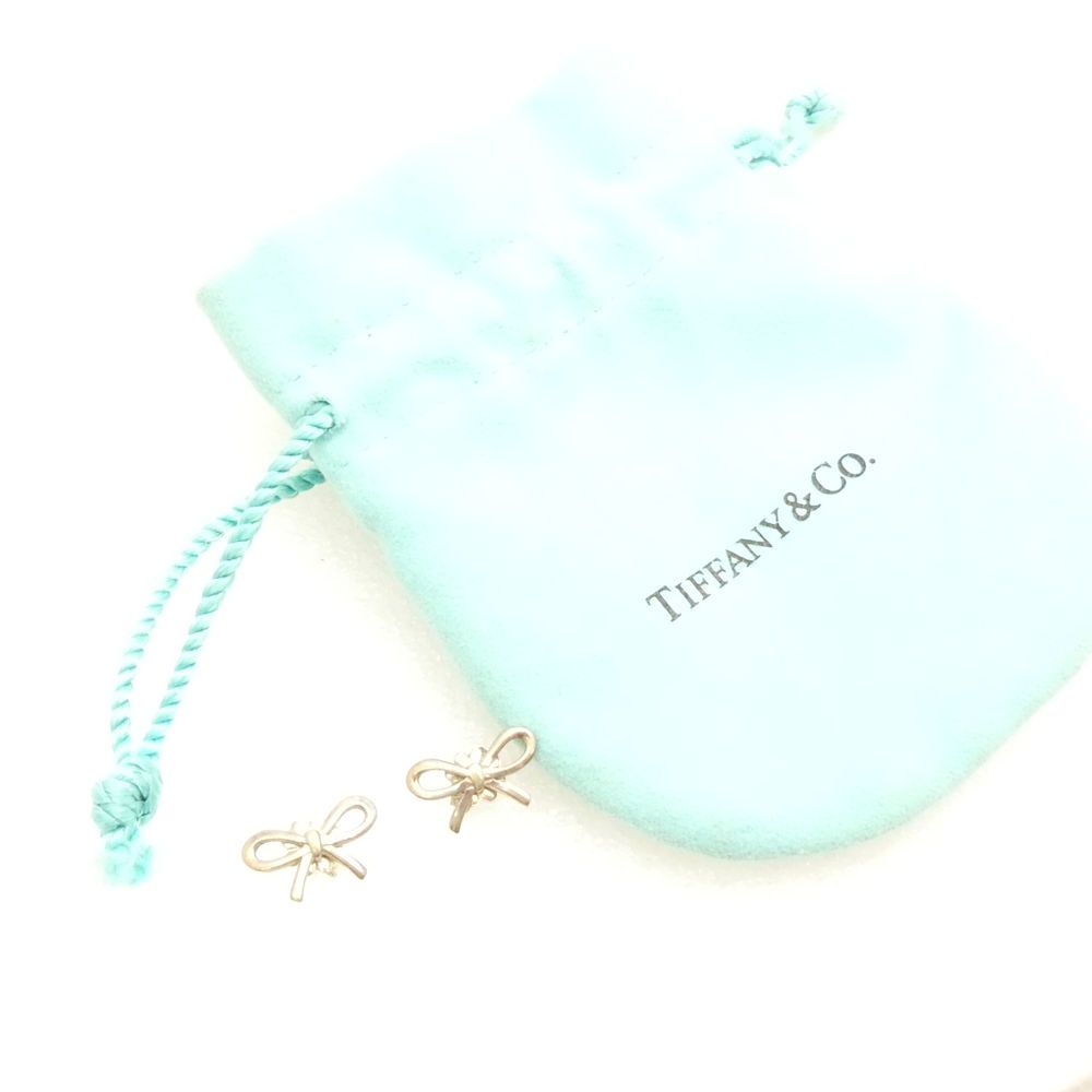 Tiffany & Co Earrings 925 Ribbon Bow Motif