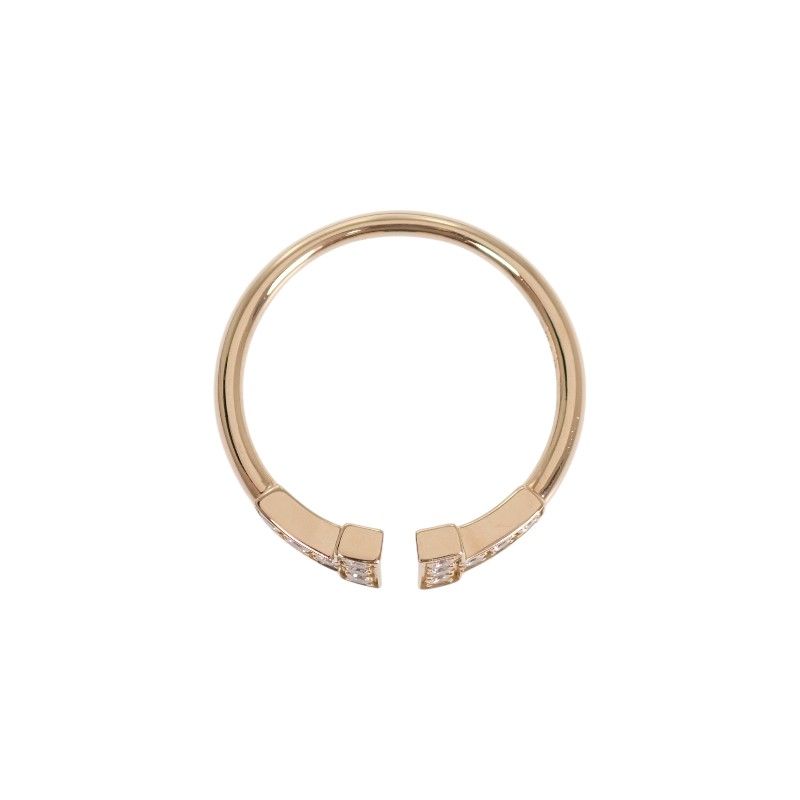Tiffany & Co T Wire Ring 18k Gold Diamond — view 6