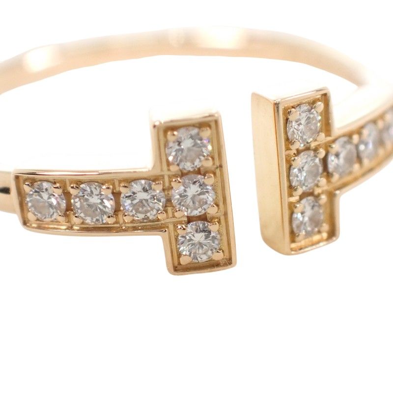 Tiffany & Co T Wire Ring 18k Gold Diamond — view 7