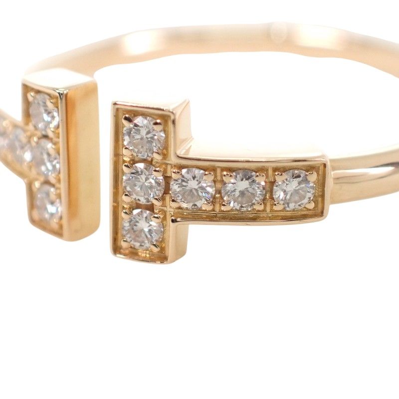 Tiffany & Co T Wire Ring 18k Gold Diamond — view 8