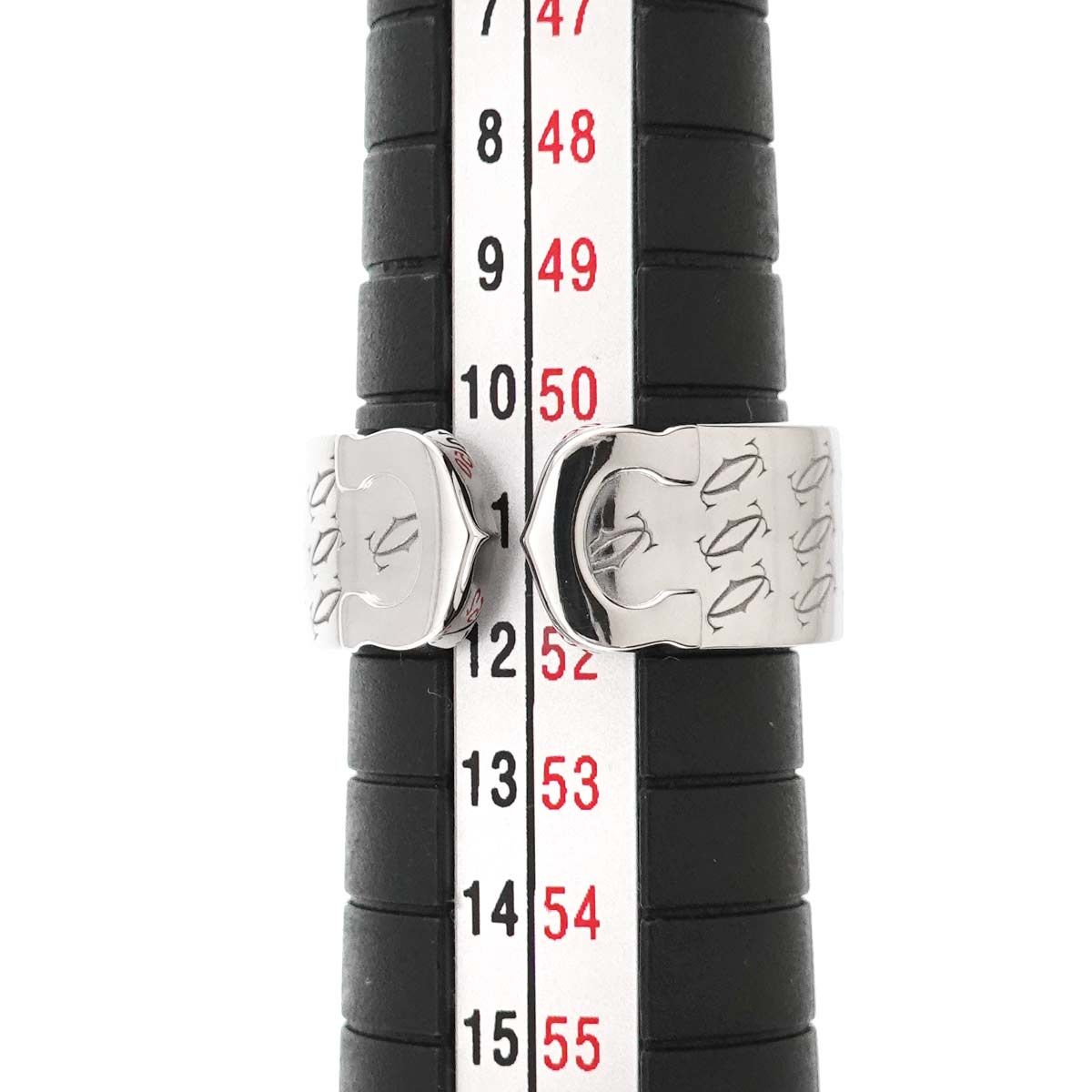 Cartier C2 51 Ring 18k WG White Gold 750 2C Christmas Limited Certificate — view 6