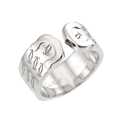 Cartier C2 51 Ring 18k WG White Gold 750 2C Christmas Limited Certificate — view 5