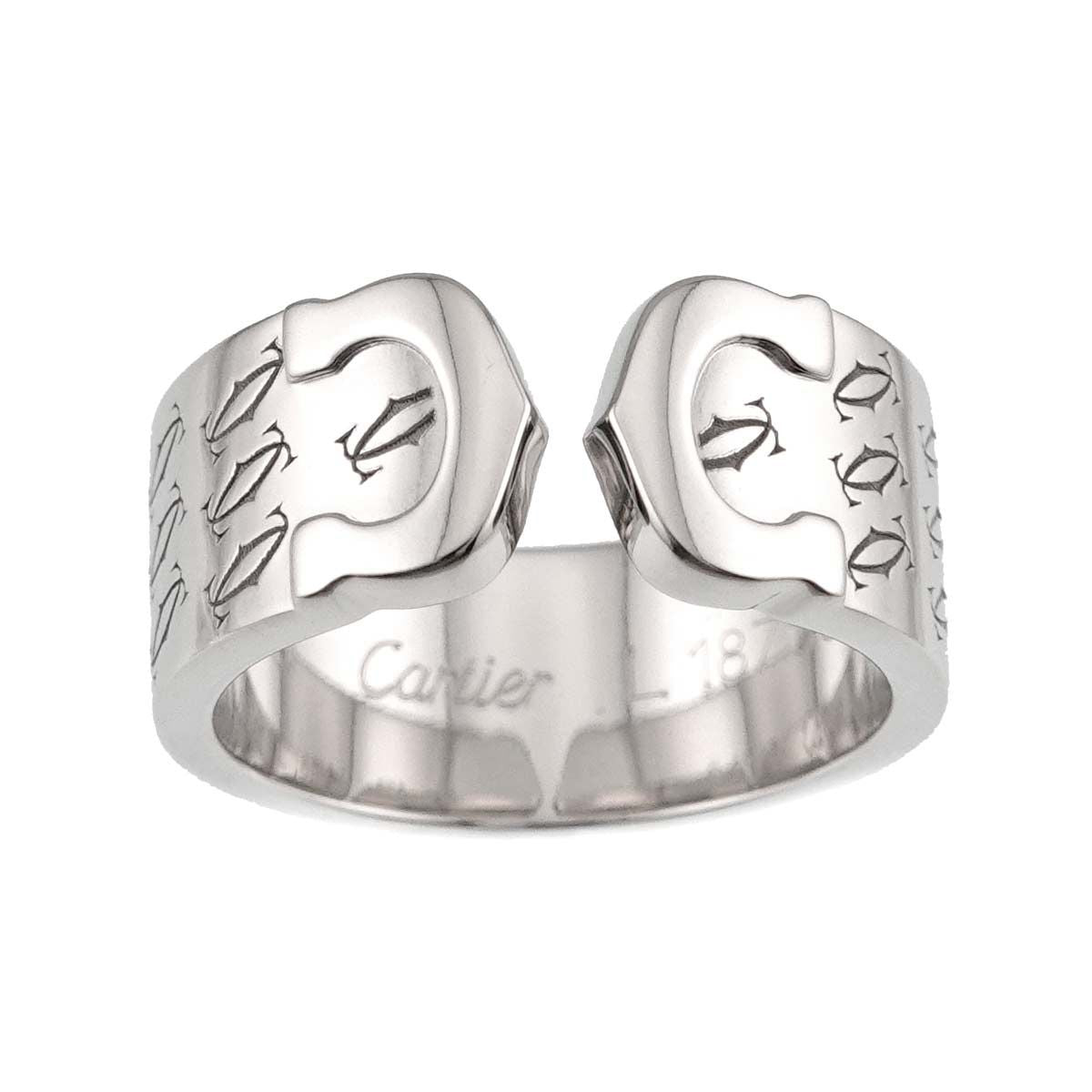 Cartier C2 51 Ring 18k WG White Gold 750 2C Christmas Limited Certificate — view 2