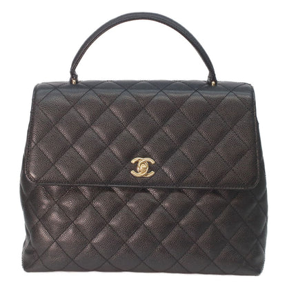 Chanel Black Caviar Top Handle Handbag