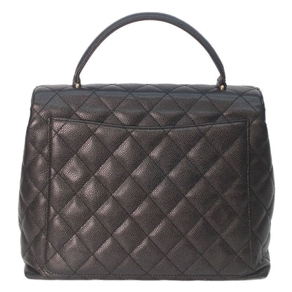Chanel Black Caviar Top Handle Handbag — view 3