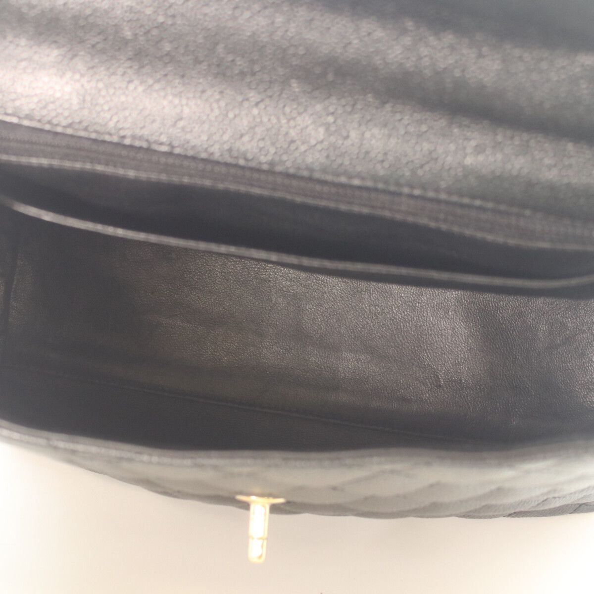 Chanel Black Caviar Top Handle Handbag — view 7