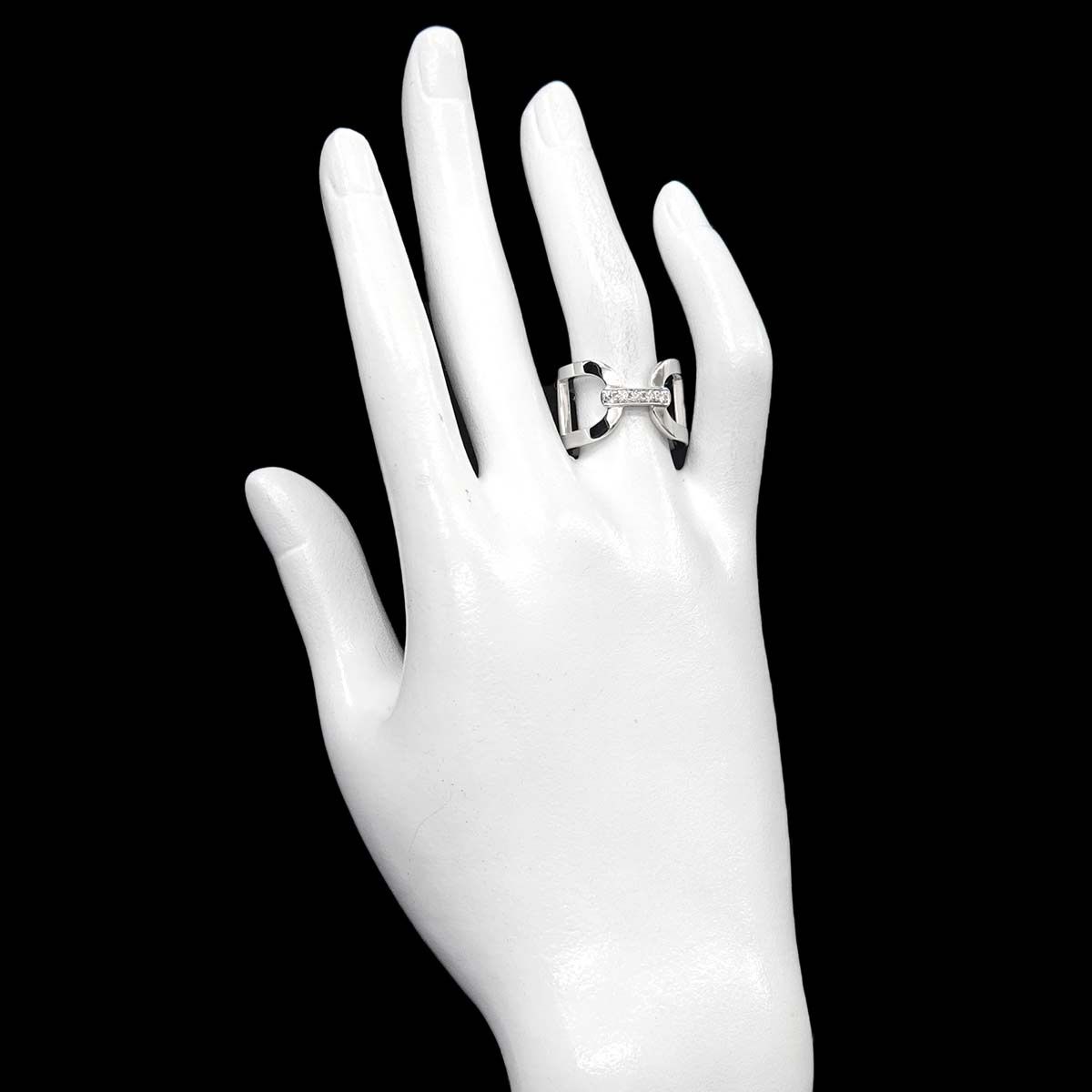 Celine Ring Diamond 18k WG White Gold — view 7