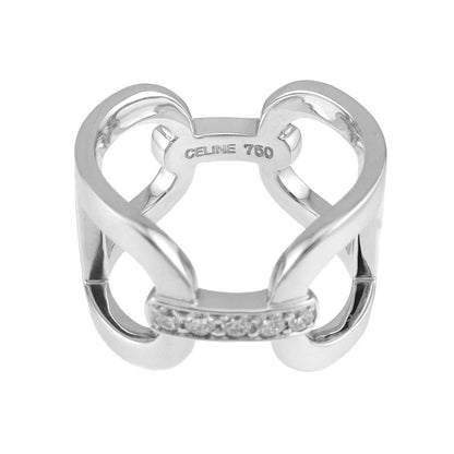 Celine Ring Diamond 18k WG White Gold — view 3