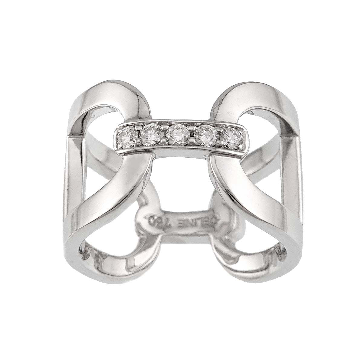 Celine Ring Diamond 18k WG White Gold — view 2