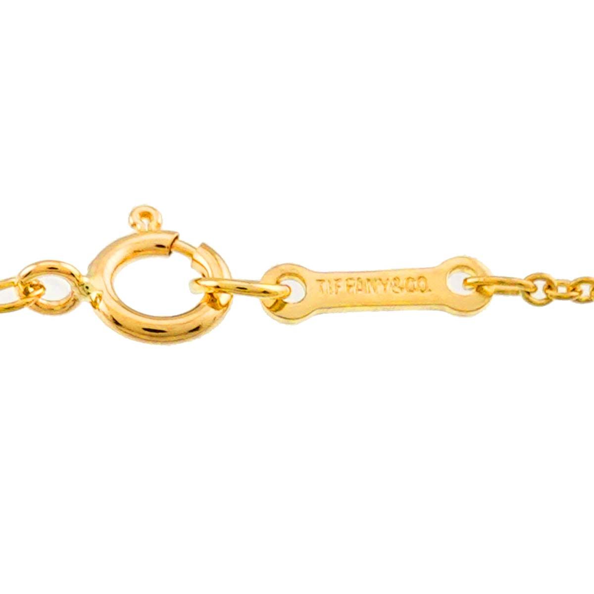 Tiffany & Co Loving Heart Necklace 47 cm 18k YG Yellow Gold — view 5