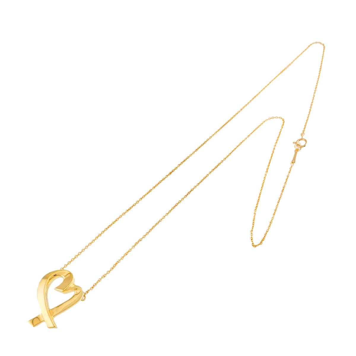 Tiffany & Co Loving Heart Necklace 47 cm 18k YG Yellow Gold — view 2